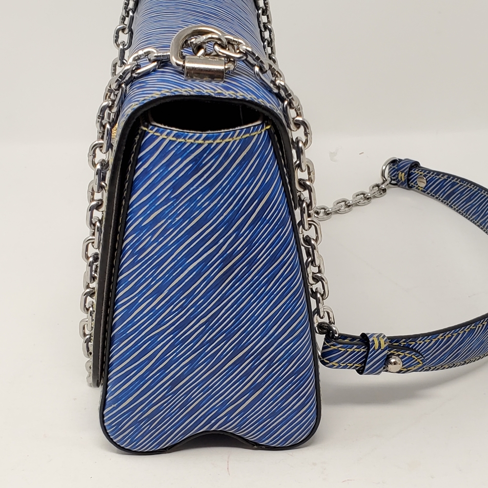 Louis Vuitton Twist MM Blue Denim Epi Leather Bag - Picture 9 of 16